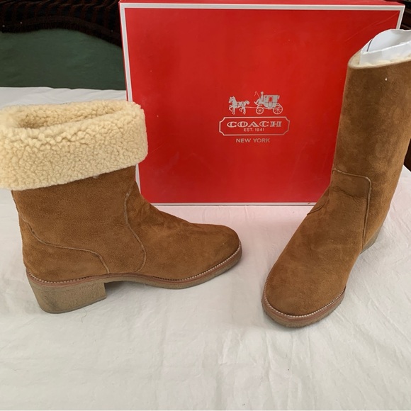Coach Ginger Suede Winter Boots - Picture 2 of 5